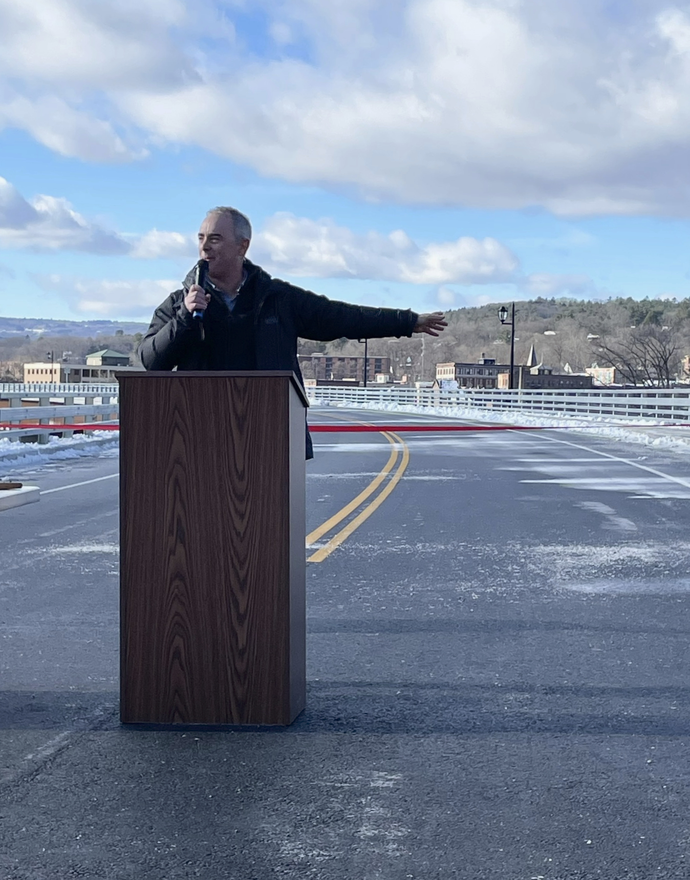 Daniel at a community event